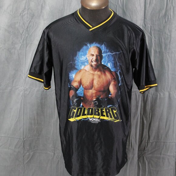 Vintage WCW Shirt - Goldberg Sports Shirt - Men's Large - Picture 1 of 8